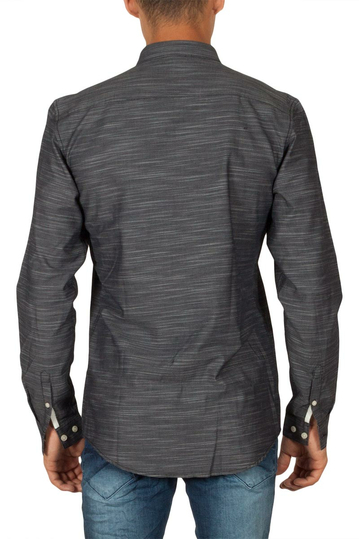 Minimum Crescent πουκάμισο σκούρο γκρι μελανζέ