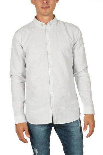 Minimum Miro jacquard shirt white