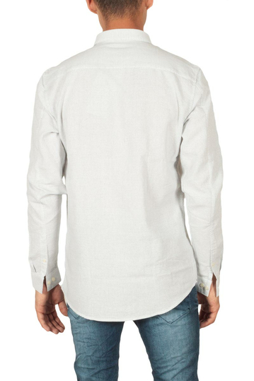 Minimum Miro ζακάρ πουκάμισο λευκό