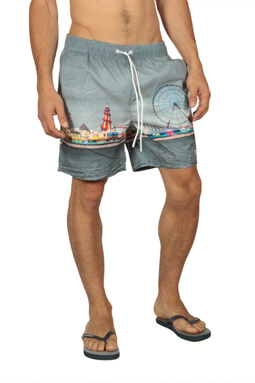 Tokyo Laundry Fairground men's swim shorts grey