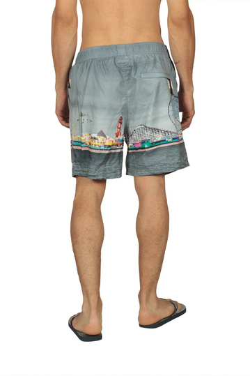 Tokyo Laundry Fairground ανδρικό μαγιό γκρι