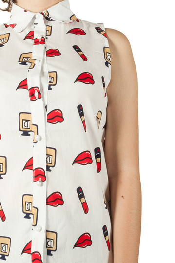 Migle + me Star Dust αμάνικο πουκάμισο