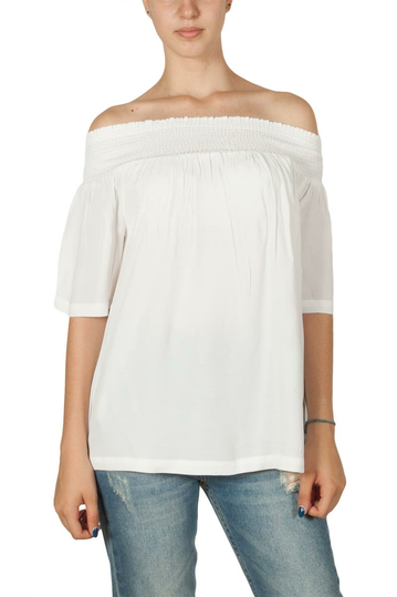 Minimum Elvine Bardot top white