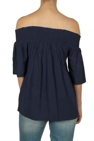 Minimum Elvine Μπαρντό μπλούζα μπλε