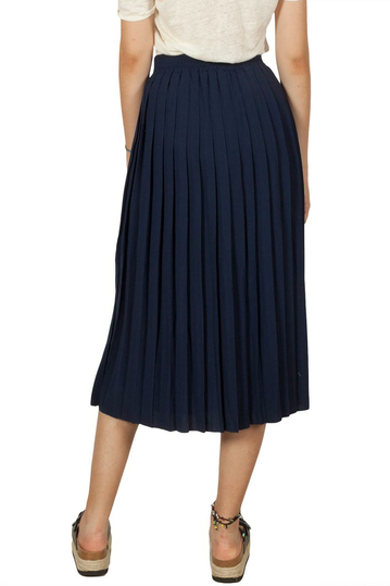 Minimum Junia midi skirt twilight blue
