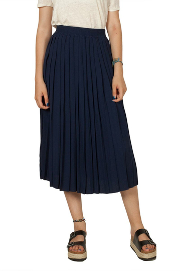 Minimum Junia midi skirt twilight blue