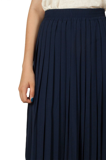 Minimum Junia midi skirt twilight blue