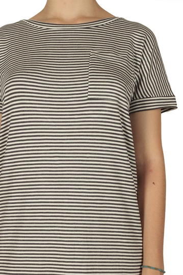 Obey Right Above open back striped dress