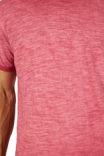 Ανδρικό longline t-shirt κόκκινο μελανζέ