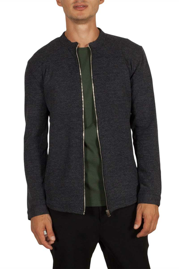 Anerkjendt Dag πουκάμισο ανθρακί μελανζέ με φερμουάρ