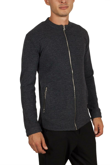 Anerkjendt Dag πουκάμισο ανθρακί μελανζέ με φερμουάρ