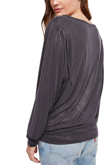 Free People We the Free Olivia Henley μπλούζα μαύρη