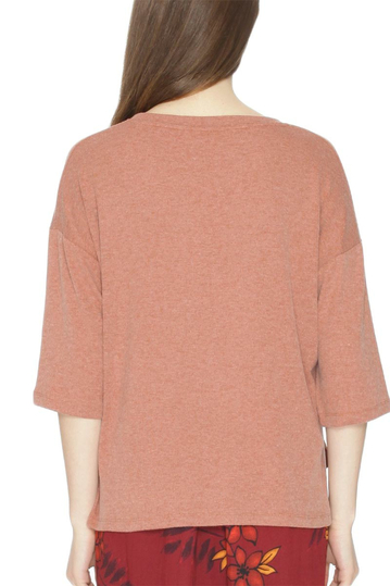 Pepaloves Alda top light brown melange