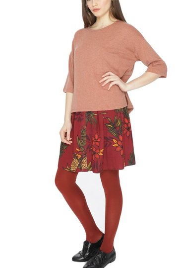 Pepaloves Alda top light brown melange