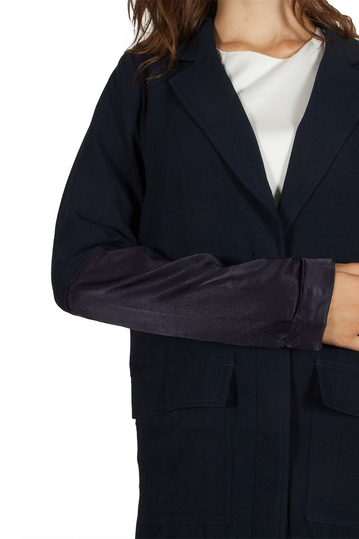 Soft Rebels Diamant μακρύ σακάκι navy