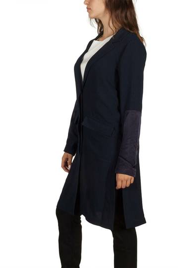 Soft Rebels Diamant μακρύ σακάκι navy