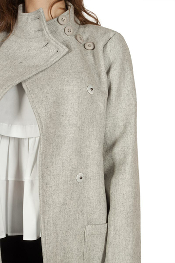 Soft Rebels Lucky ημίπαλτο ανοιχτό γκρι μελανζέ