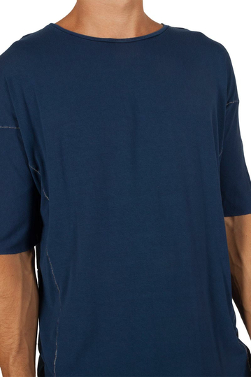 Ανδρικό μακρύ t-shirt μπλε