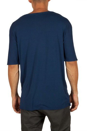 Ανδρικό μακρύ t-shirt μπλε