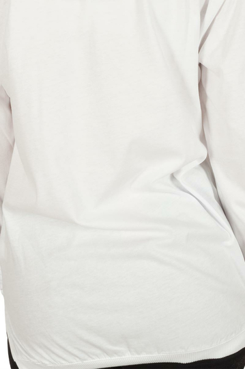Women's long sleeve tee white