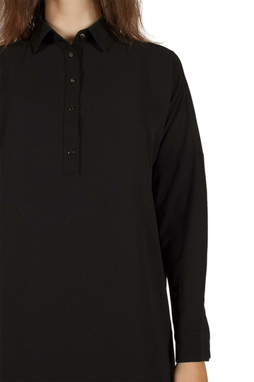 Ryujee Daria shirt φόρεμα μαύρο