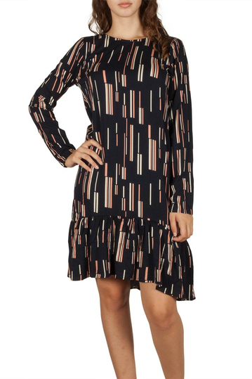 Soft Rebels Ann printed dress navy