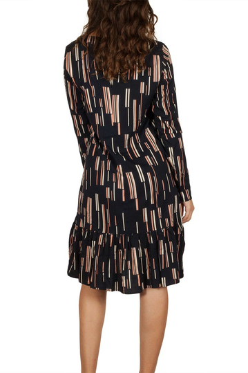 Soft Rebels Ann φόρεμα σκούρο μπλε με πριντ