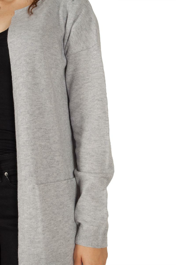 Soft Rebels Flip πλεκτή ζακέτα γκρι ανοιχτό