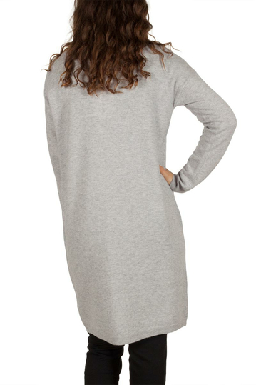 Soft Rebels Flip πλεκτή ζακέτα γκρι ανοιχτό