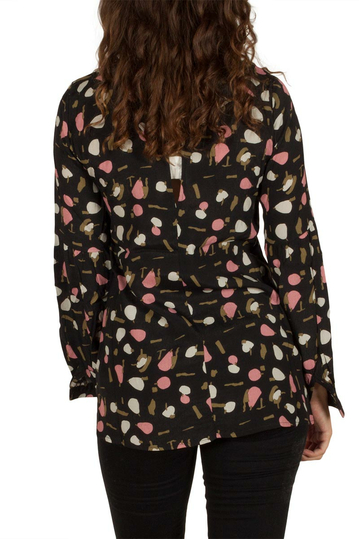 Soft Rebels Get μαύρη μπλούζα με πριντ