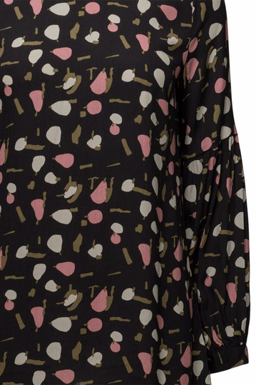 Soft Rebels Get μαύρη μπλούζα με πριντ