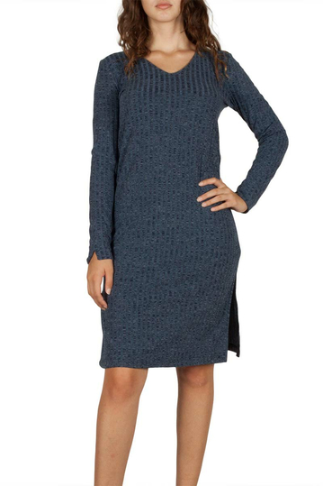 Soft Rebels Late dress blue melange