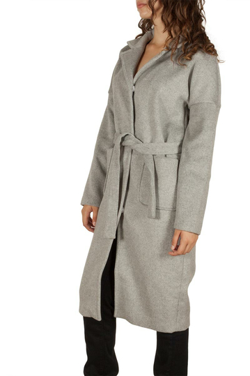 Soft Rebels Week παλτό ανοιχτό γκρι