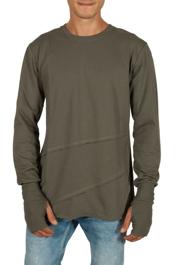 Humanism long sleeve tee khaki