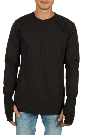 Humanism long sleeve tee black