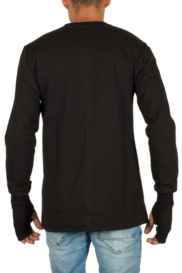 Humanism μακρυμάνικη μπλούζα μαύρη