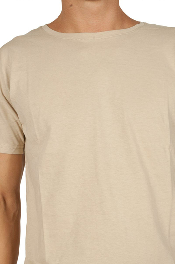 Anerkjendt Ralf basic t-shirt εκρού μελανζέ