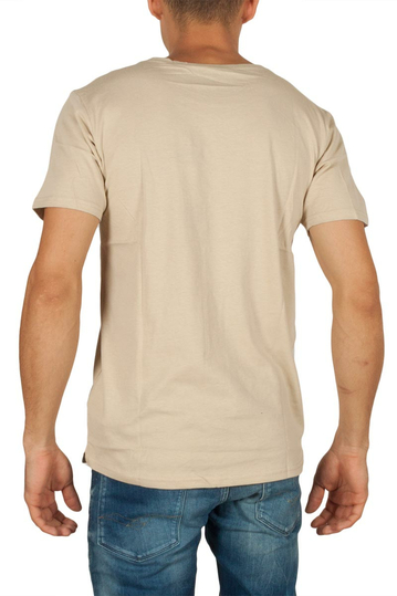 Anerkjendt Ralf basic t-shirt εκρού μελανζέ
