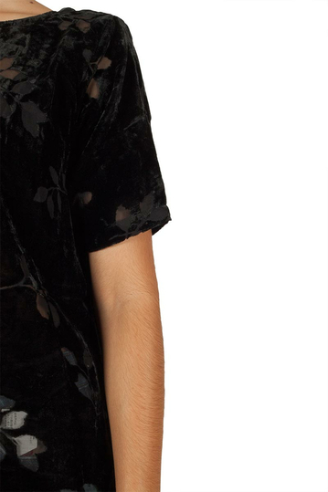 Minimum Juta βελουτέ μπλούζα μαύρη