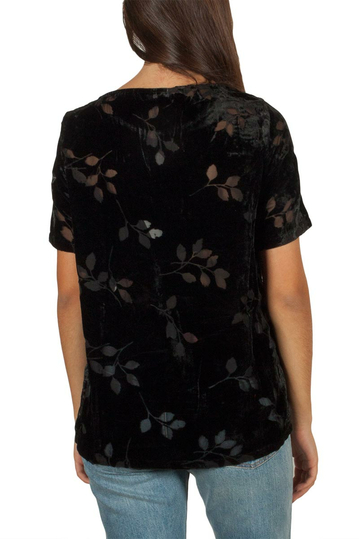 Minimum Juta βελουτέ μπλούζα μαύρη