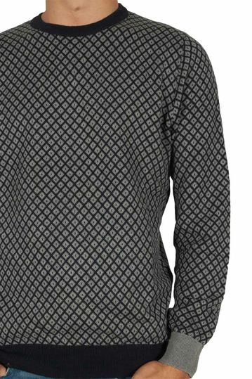 Superior Vintage πουλόβερ μπλε-γκρι