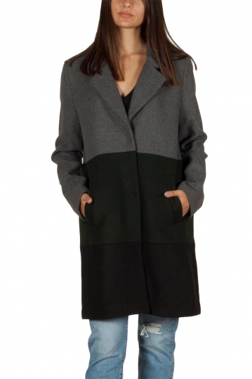 Minimum Maybrit γυναικείο παλτό γκρι μελανζέ