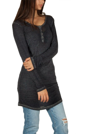 Obey Alvarado mini dress steel