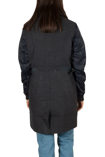 Obey Birmingham coat heather navy