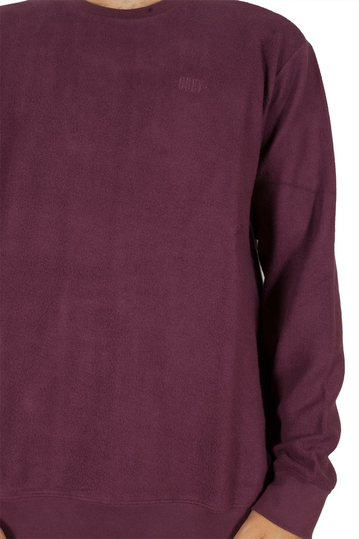 Obey Prospect II ανδρικό φλις φούτερ μελιτζανί