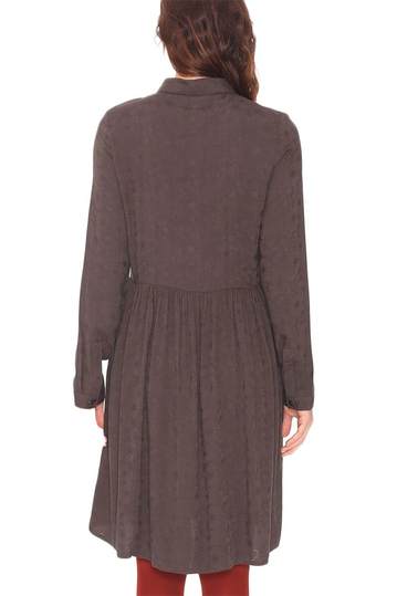 Pepaloves Silvana long sleeve dress charcoal