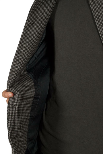 Tokyo Laundry Libertas καρό παλτό γκρι-μαύρο