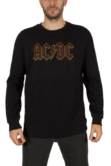 Amplified ACDC logo ανδρικό φούτερ μαύρο