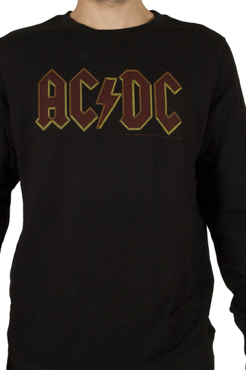 Amplified ACDC logo ανδρικό φούτερ μαύρο