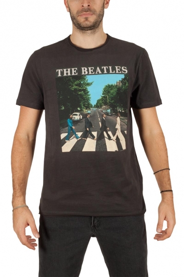 Amplified The Beatles Abbey road t-shirt charcoal